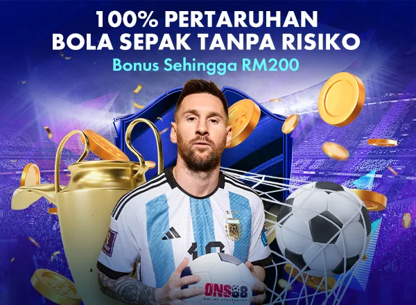 Football 100% welcome bonus up to RM200
